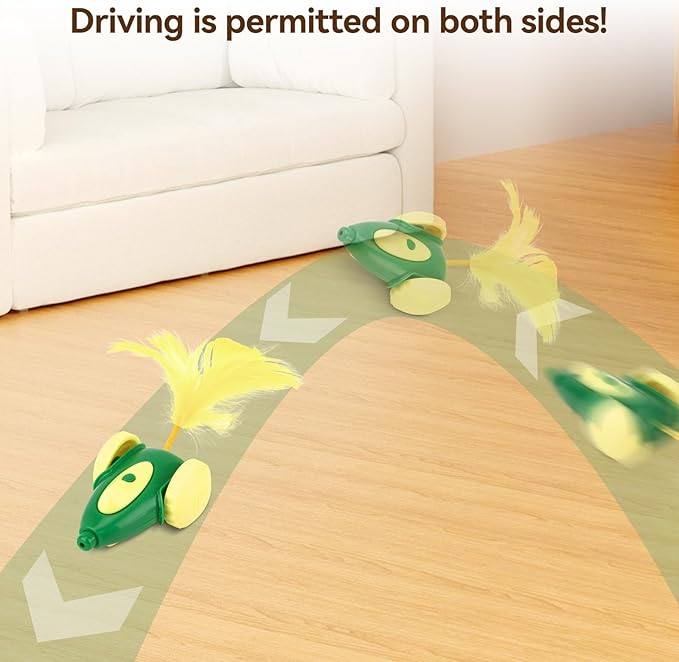 Migipaws cat Toy, Automatic Interactive Migicar Toy Like a Mouse, Intelligent Programme, Rechargeable Kitten Toy