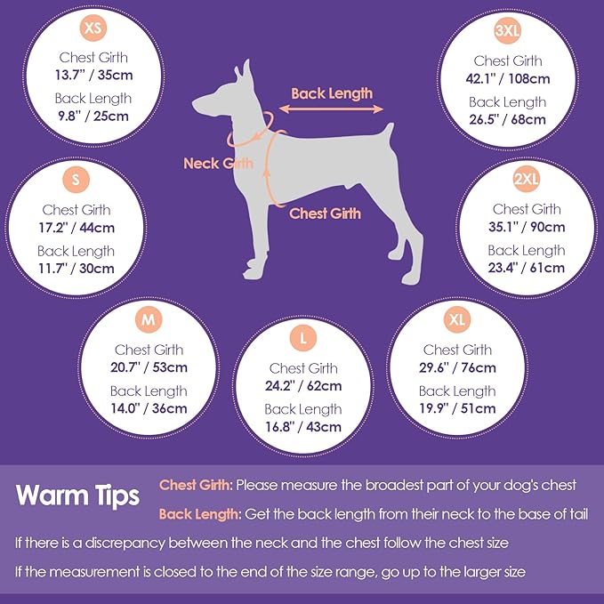 SUNFURA Dog Coat, XXL Dog Jacket Winter with Harness Built in, Waterproof Pet Snow Jacket with Furry Collar for Chilly Day, Reflective Fleece Snowsuit for Extra Large Dogs, Orange 2XL