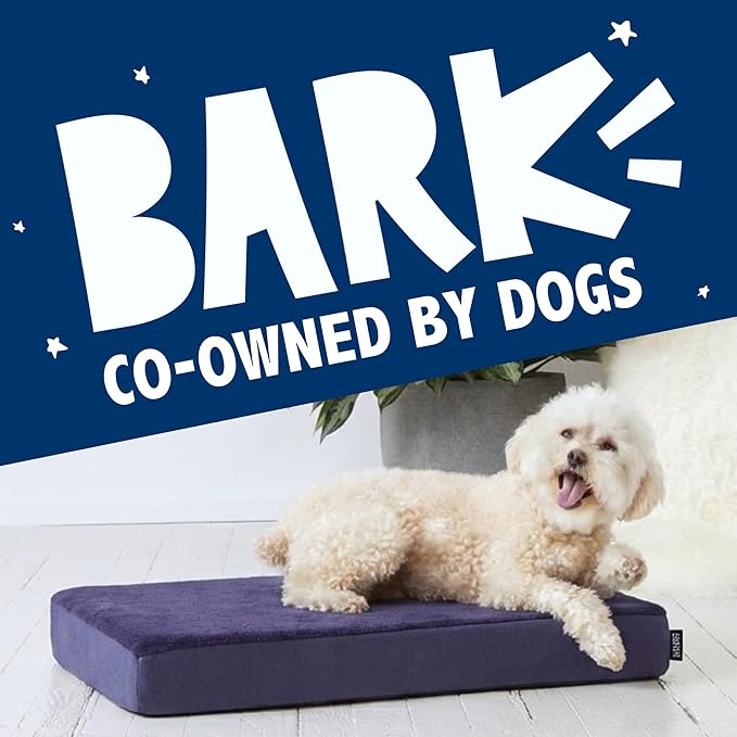 Barkbox Orthopedic Dog Bed with Memory Foam, Premium Comfort for Dogs and Puppies, Dog Bed for Joint Relief and Restful Sleep, Durable and Easy to Clean - Navy, Large