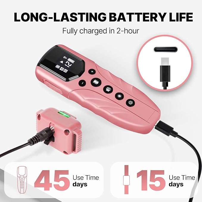 Cat Training Collar No Shock,Tiniest Vibrating Cat Collar with Remote 2000ft, Vibration Collar for Small Cat 5-15lbs & Medium Large Cats, Safe Lock, Beep, Vibrate, No Prongs, Waterproof, Pink