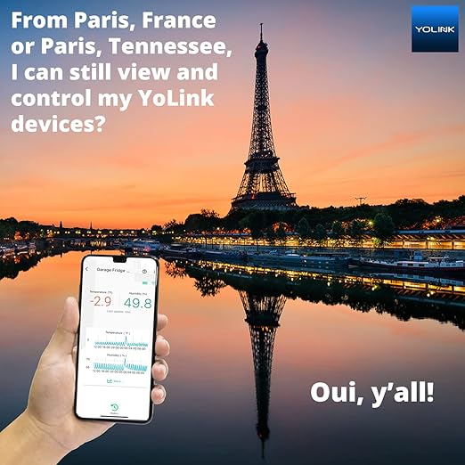 YoLink Mini Plug, 1/4 Mile World's Longest Range Smart Home Plug Mini Outlet Compatible with Alexa Google Assistant IFTTT App Remote Control Home Appliances from Anywhere- YoLink Hub Required