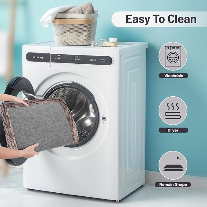 Dog Crate Pad, Soft Foam Pet Bed Mat for Small Medium Dogs, Anti Slip Floor Pet Mat Sleeping Bed, Dog Washable Pad for Crates, Kennel