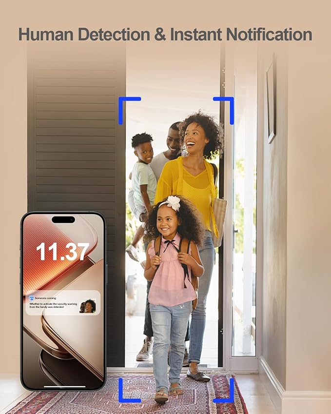 usogood 2.5K Indoor Camera for Home Security, 360°Pet Camera Indoor with Phone App,Support 5G/2.4Ghz WiFi, Auto Motion Tracking Detection,2-Way Audio,Compatible with Alexa,Best Gift（2-Pack ）