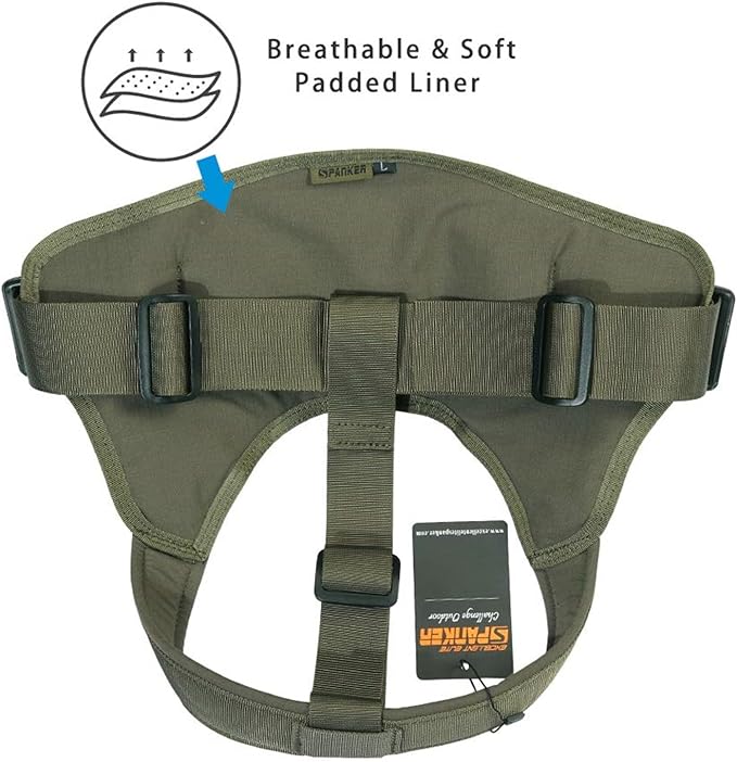 EXCELLENT ELITE SPANKER Tactical Dog Harness Patrol Harness Service Dog Vest Military Dog Vest Working Dog Vest with Handle(Ranger Green-S)