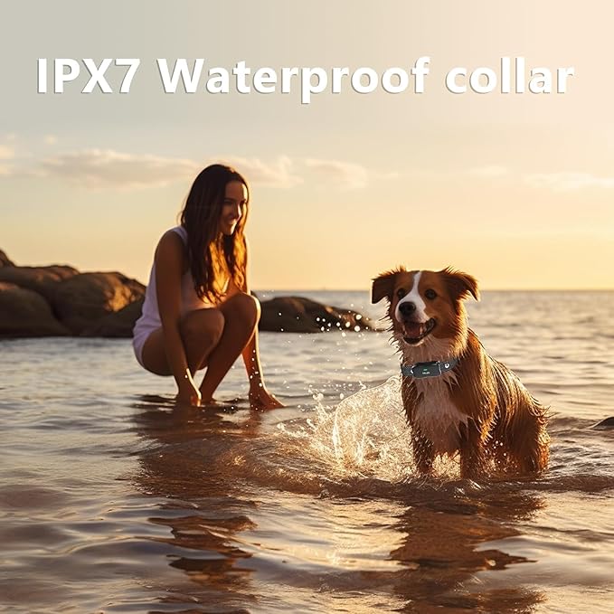 X3 Wireless Dog Fence & Training Collar for 2 Dogs, 3500FT Adjustable Fence & 6100FT Remote Collar, IPX7 Waterproof, 185 Days Standby Rechargeable Battery, 3 Training Modes, 10-130 lbs, Black