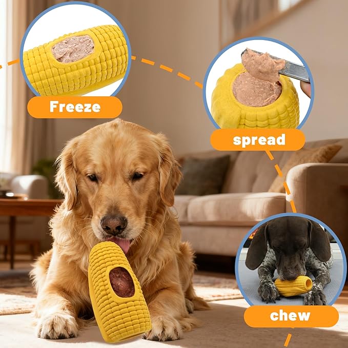 Dog Chew Toys for Aggressive Chewers,Frozen Interactive Dog Toys to Keep Them Busy,Indestructible Dog Toy for Indoor Outdoor Play,Enrichment Dog Toys for Treat Dispense,Cleaning Teeth