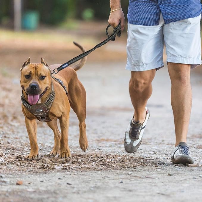 Auroth Tactical Dog Harness for Small Medium Dogs No Pull Adjustable Pet Harness Reflective K9 Working Training Easy Control Pet Vest Military Service Dog Harnesses Grey S