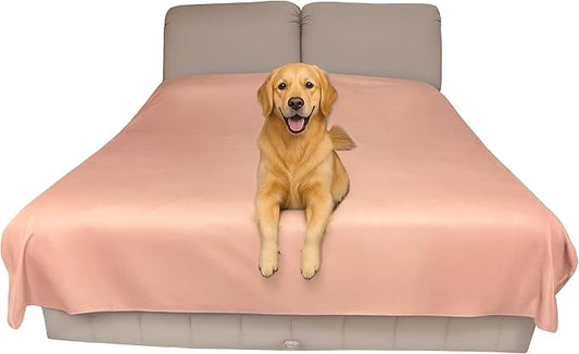 SILLY LEGACY Thin Reversible Waterproof Protective Cover or Liner for Bed or Couch (King Size, 100 x 96 inch), for Dogs and Cats, Babies; Incontinence, Dirt, Drool