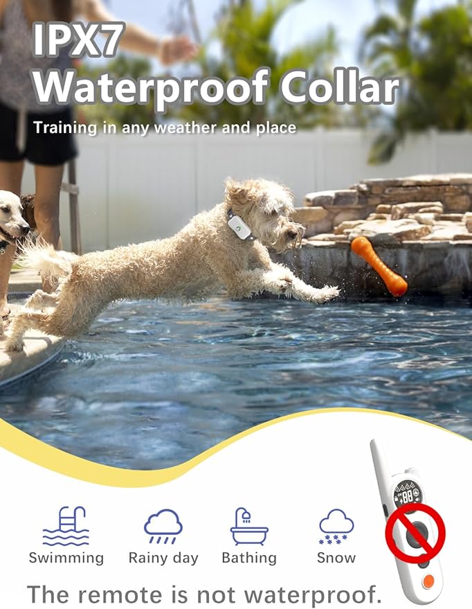 MIMOFPET Wireless Dog Fence for 2 Dogs - Multi-Mode Electric Fence Covers up to 856-Acre,6100 Ft Training Collar Waterproof,Wireless Pet Containment System with 3 Training Modes for Large Medium Dogs