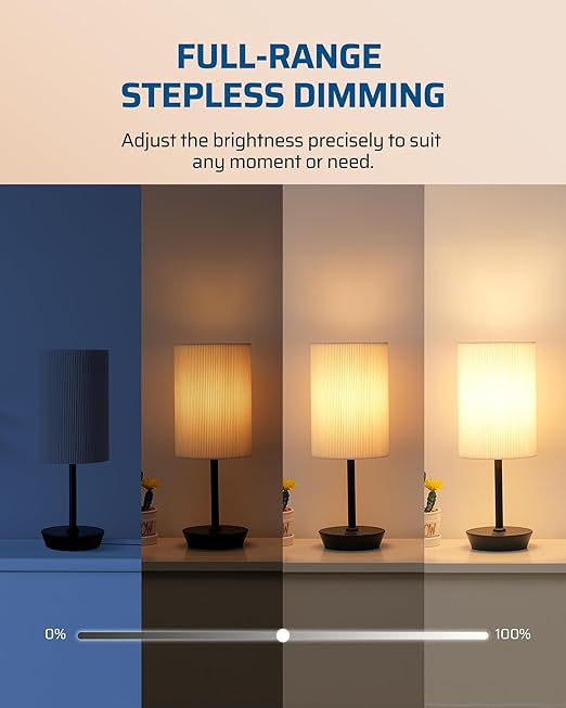 DEWENWILS Matter Plug in Dimmer Switch for Lamp, Works with Alexa, Compatible with Google Home & SmartThings APP Voice Wireless Dimmer Button Control, Dimmable LED/Tungsten Bulbs, 2.4G Wi-Fi, White