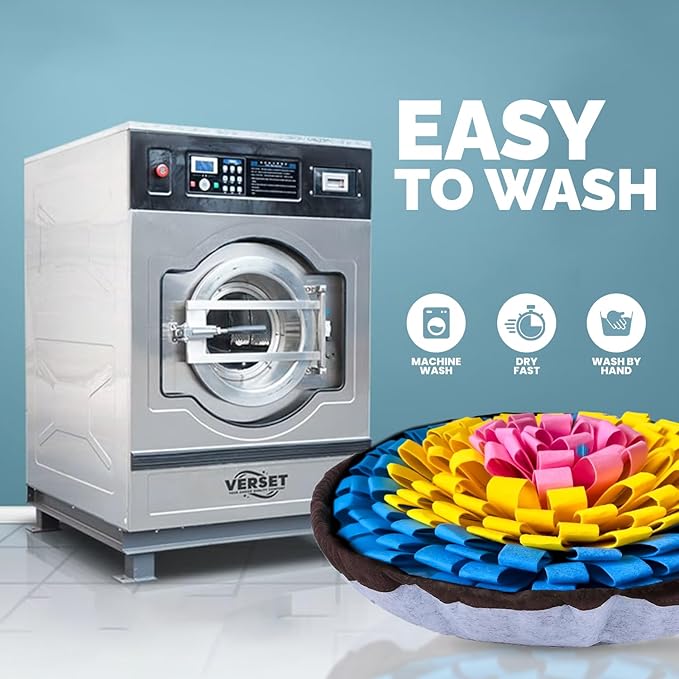 PET ARENA Snuffle Mat for Dogs - Adjustable Interactive Puzzle Toy for Large & Small Breed Slow Feeder for Mental Stimulation & Stress Relief Encourages Natural Foraging Ideal for Indoor & Outdoor Use