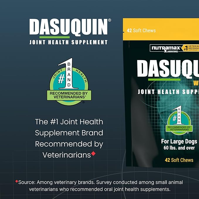 Nutramax Dasuquin for Large Dogs, Joint Health Supplement, Contains Glucosamine for Dogs, Plus Chondroitin, ASU, MSM and More, Supports Healthy Joints, Soft Chews, 42 Count