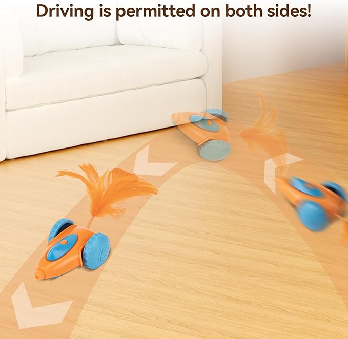 Migipaws cat Toy, Automatic Interactive Migicar Toy Like a Mouse, Intelligent Programme, Rechargeable Kitten Toy