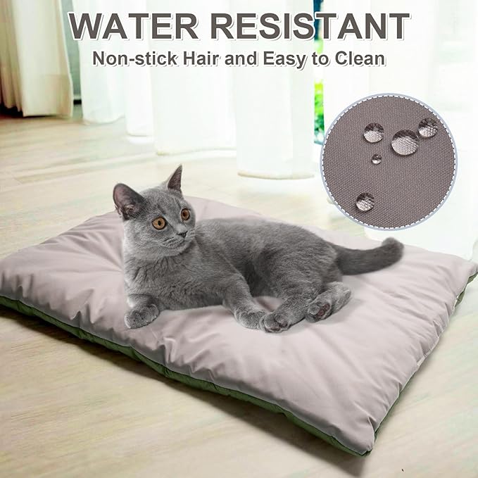 100% Cotton Cat Bed Mat,Warming Cat pad, Pet Warm Pad for Cats, Mat for Dog and Cats Indoor Bed Couch Sofa Floors,Water Resistant Warm Mattress Avaliable on Both Sides