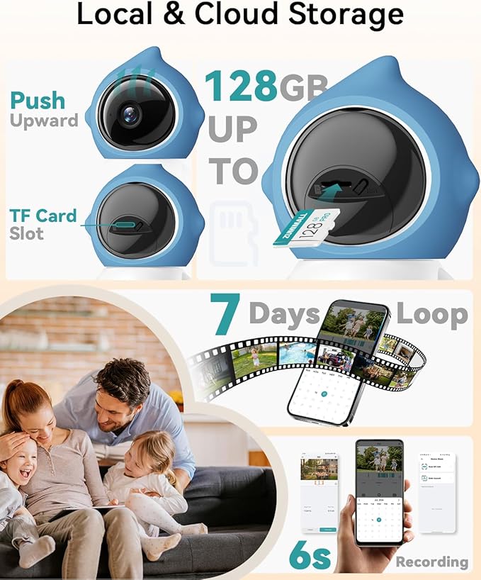 ZUMIMALL Pet Camera Indoor, 5G/2.4G WiFi Camera for Dog/Cat with Laser Toy, 3MP Pet Security Cameras with Phone App, 2-Way Talk, Auto Tracking, Pet/PIR/AI Detection, Privacy Protect, Alexa/ONVIF/Cloud