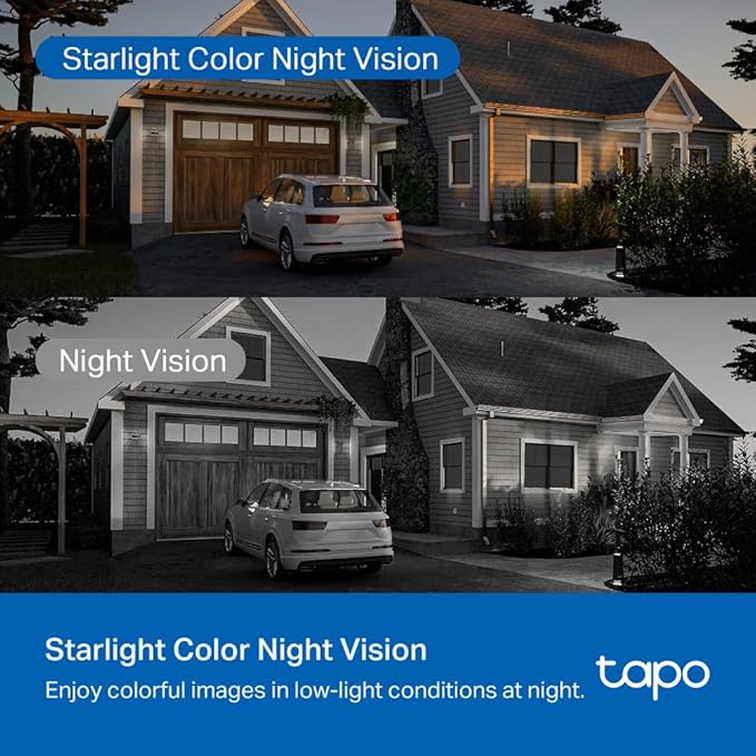 Tapo 3K 5MP Outdoor Pan/Tilt Security Wi-Fi Camera – 360° View, Free Person/Vehicle Detection, Starlight Color Night Vision, IP66, Sound and Light Alarm, Works w/Alexa and Google Home, VistaCam 360°
