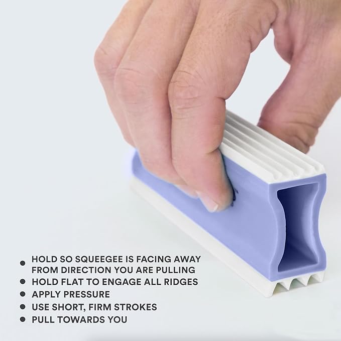 FurDozer Pet Hair Remover & Auto Detailing Tools - Cat & Dog Hair Remover for Carpets, Car Interiors, Couches, Bedding, & Pet Furniture (Purple, X3 MINI - 3.5" Long)