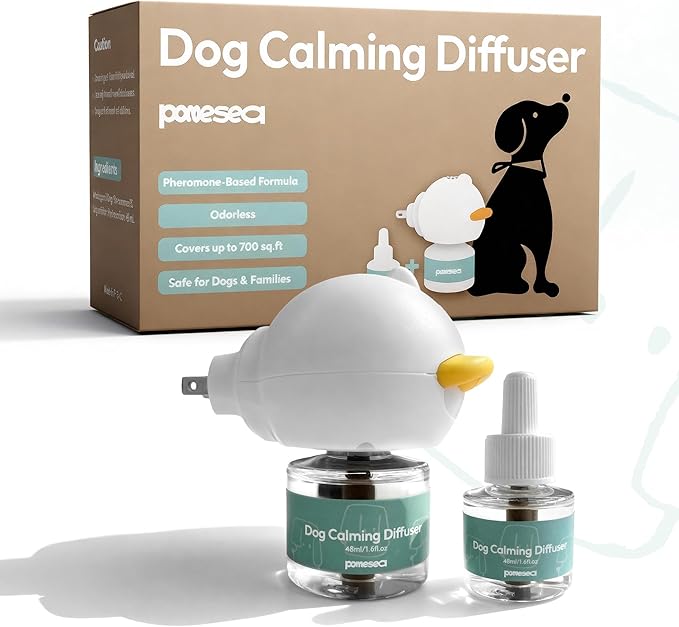 Dog Calming Diffuser Refills - 3 in 1 Kit Dog Pheromones Calming Diffuser for Dog Anxiety Relief, Stress Barking, Supports restful Sleep and Relaxation for Dogs, 60 Days Lasting Refills