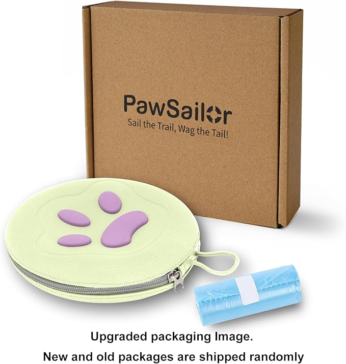 Collapsible Dog Bowls, 2-in-1 Pet Portable Travel Double Bowl Water Food Feeder Traveling Camping & Walking 25oz Light Yellow