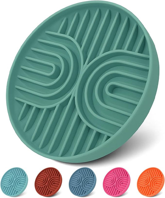 Slow Feeder Dog Bowls, Dishwasher Safe, Non-Slip Base, BPA-Free Slow Eating Dog Bowl (Sage, 1-Pack)