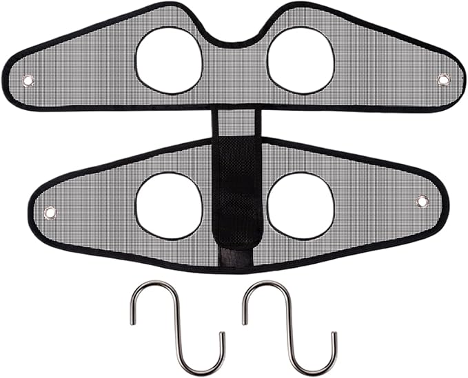 Grooming Hammock - Anti-Scratching Breathable Mesh Restraint Bag,Dog Hanger for Nail Trimming Hammock with S-Hook | for Ear Washing Combing Cats Puppy Kitten Home Bathroom Shower