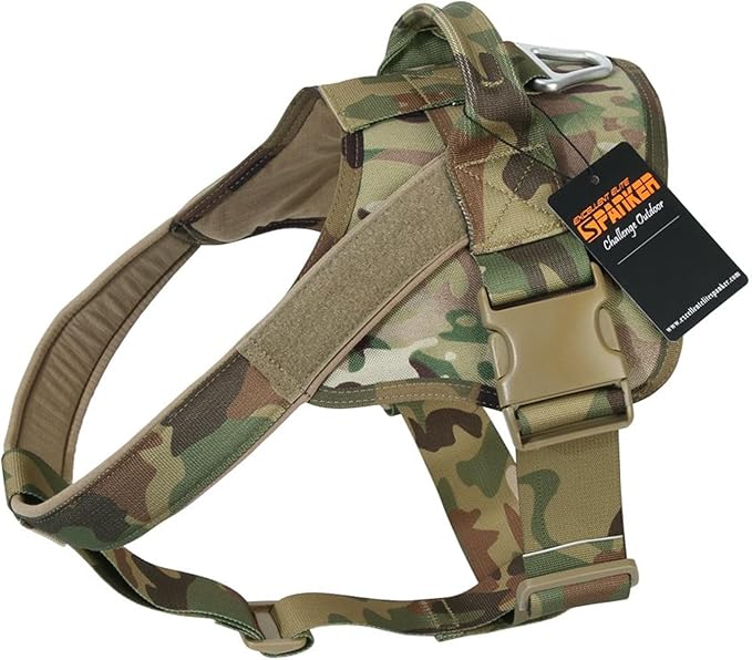 EXCELLENT ELITE SPANKER Tactical Dog Harness Patrol Harness Service Dog Vest Military Dog Vest Working Dog Vest with Handle(MCP-S)