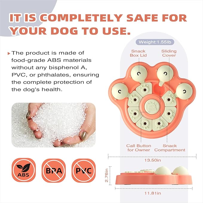KADTC Beginner Dog Puzzle Toy for Small/Medium/Large Dogs Treat Puzzles Slow Feeder Interactive Enrichment Food Dispenser Puppy Mental Stimulation Brain Stimulating Toys Christmas & New Year Gift