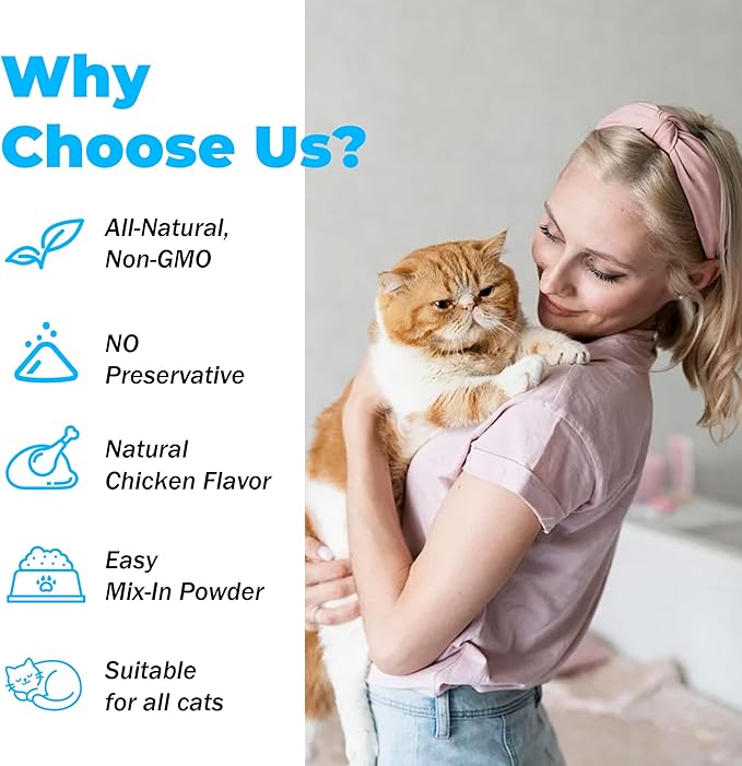 Cat Dental Care - gingivitis Treatment - Relieves Bad Breath, Supports Teeth, Gums, Mouth & Digestion, Removes Plaque, Controls Tartar, Promotes Cat Mouth Health, Natural Extracts, 2.11 oz Powder