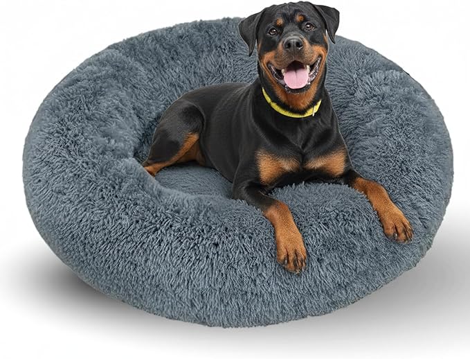 Active Pets X-Lg Dark Grey Dog Bed Up to 100lbs, Calming Orthopedic Pet Bedding for Anxiety Relief, Joint Support & Comfort, Washable Dog Furniture