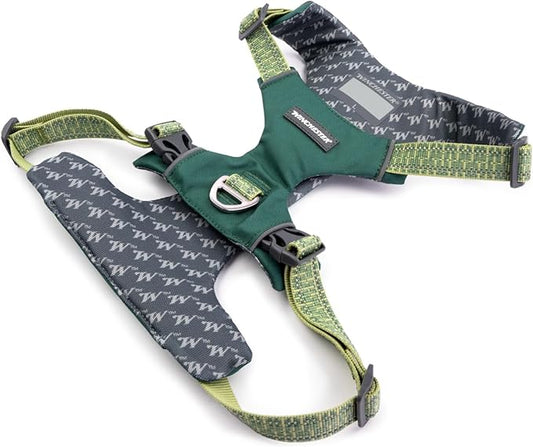 Winchester Pet No-Pull Adjustable Soft Padded Dog Vest Harness with Reflective Stitching, Smoke Pine, Medium