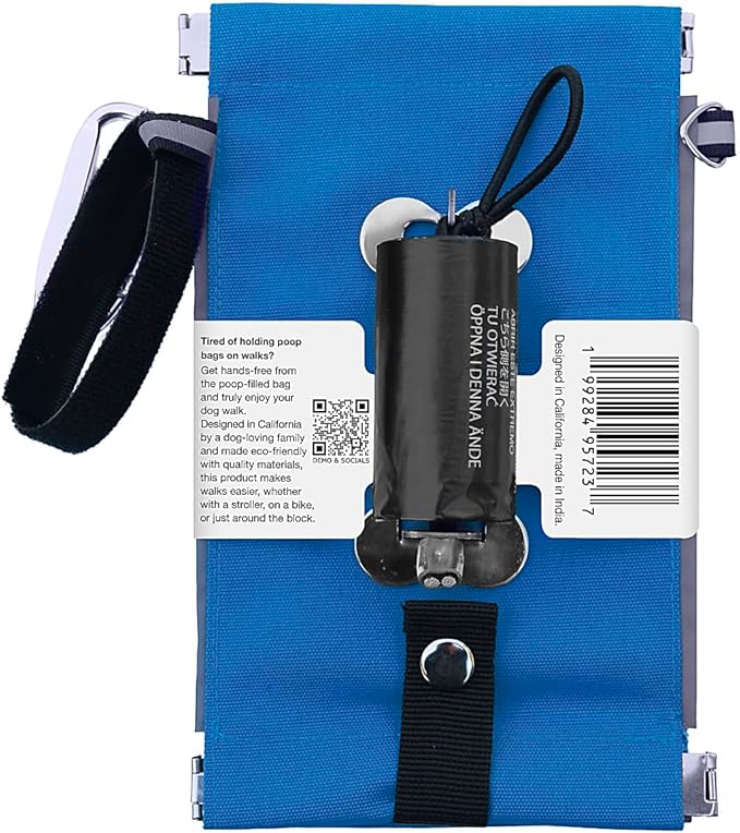 Poop Bag Holders for Leashes with Dog Poop Bags Rolls Biodegradable - Puppy Essentials & Litter Supplies - Durable Dispenser & Leak-Proof Pet Bags, Walking Parks Doggy Accessories Boy Girl Husky Mist