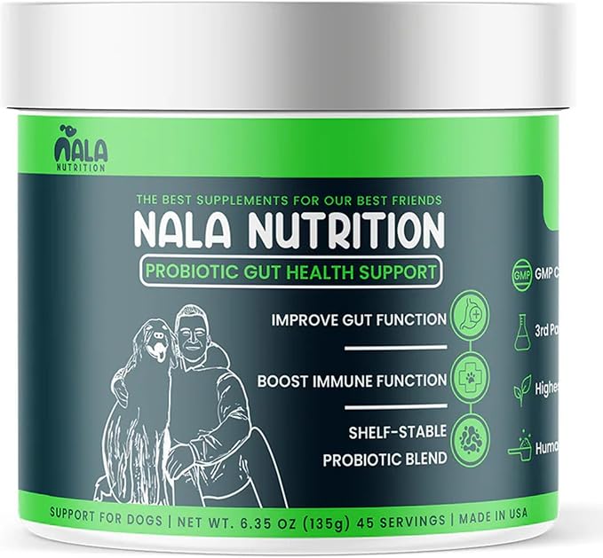 Advanced Probiotics for Dogs | Dog Probiotic for Digestive Health | Gut Supplement & Dog Probiotics | 45 Scoops