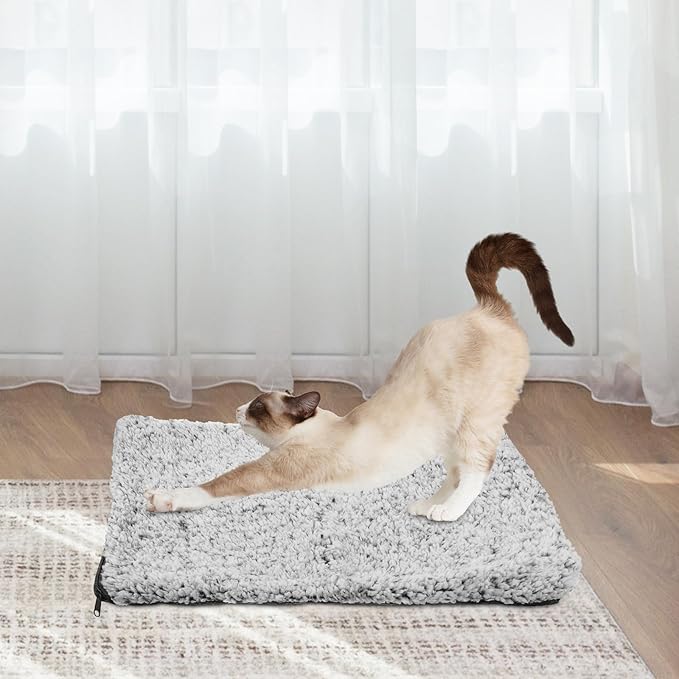 Pet Thermal Pad and Warm Cat Bed Mat, Insulated Dog Blanket for Winter, 50X40Cm Non-Slip Heated Cushion for Indoor and Outdoor Pets