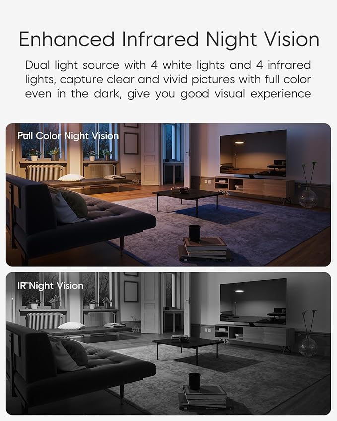 VSTARCAM Indoor 360° Pan-Tilt Home Security Camera, 2K QHD Dog Camera with Color Night Vision, Motion Detection for Baby and Pet Monitor, 2-Way Audio, Works with Alex, Cloud & SD Card Storage