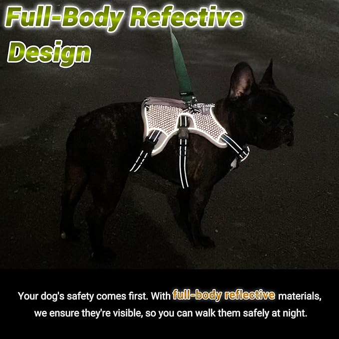 BELPRO Multi-Use Support Dog Harness, Escape Proof No Pull Reflective Adjustable Vest with Durable Handle, Dog Walking Harness for Big/Active Dogs (Green, XL)