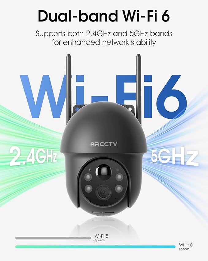 Security Cameras Wireless Outdoor Solar, 4MP 360° View Battery Powered Outdoor Camera, Night Vision with Spotlight, 2-Way Audio, PIR Motion Sensor, 2.4G/5G Dual Band WiFi, Grey(2 Pack)