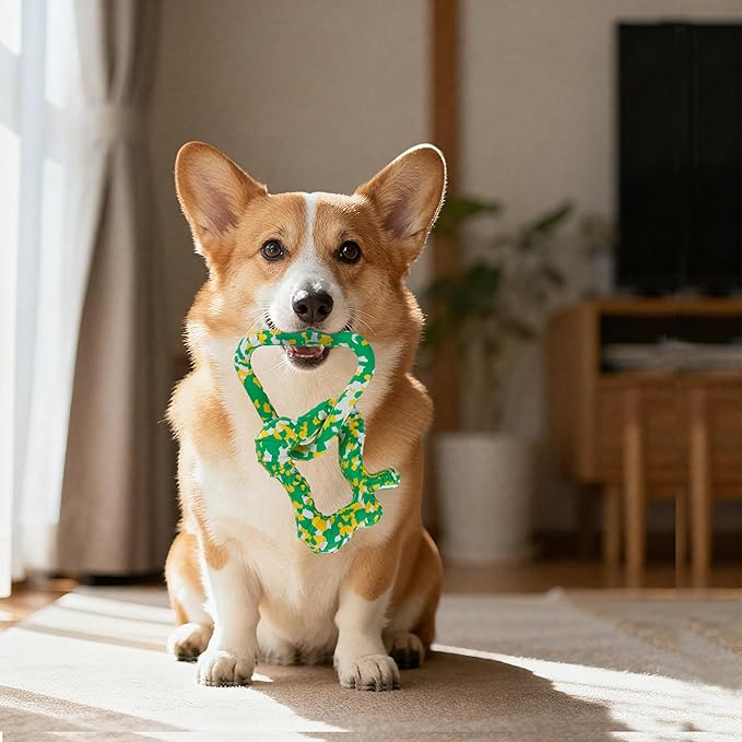 Triangle & Stomach Dog Chew Toy 99.99% Natural Rubber，Eco-Friendly Biodegradable, Gentle Gum Care, Especially Friendly to Puppies in The Teething Period