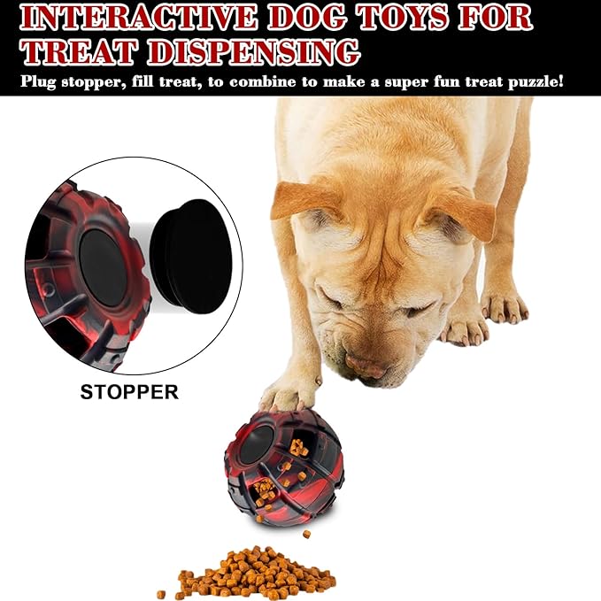 Yipetor Dog Toy, Frozen Dog Treats to Keep Dogs Busy, Interactive Treat Dispensing Dog Toy Puzzle, Interactive Chew Toys for Puppy Small Medium Dog, Power Chewer, Durable Rubber-Easy to Clean(Small)