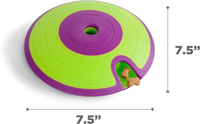 Outward Hound by Nina Ottosson Dog Treat Maze Dog Puzzle Enrichment Toy, Level 2 Intermediate, Green