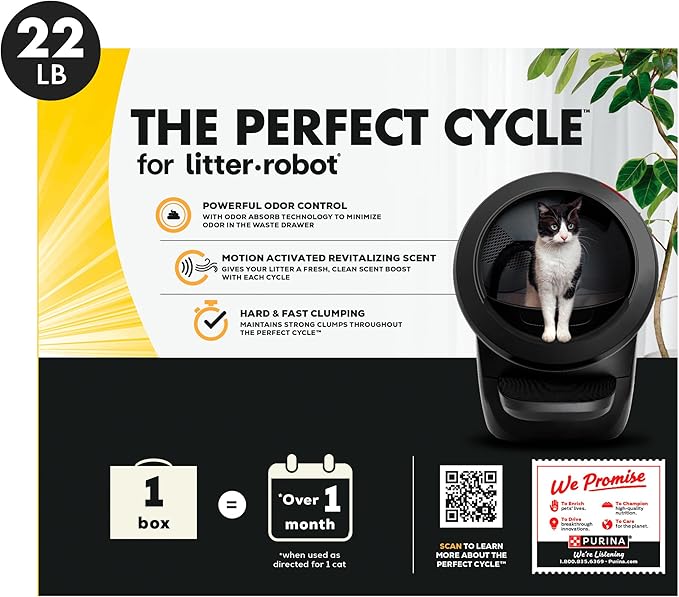 Purina Tidy Cats Cat Litter for Litter-Robot Clumping Cat Litter Odor Control Formula - 22 lb. Box