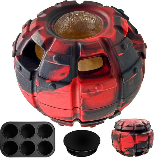 Yipetor Dog Toy, Frozen Dog Treats to Keep Dogs Busy, Interactive Treat Dispensing Dog Toy Puzzle, Interactive Chew Toys for Puppy Small Medium Dog, Power Chewer, Durable Rubber-Easy to Clean(Small)