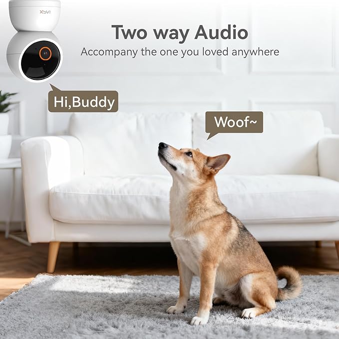 Indoor Camera Wireless, 3K Indoor Camera No Subscription,360° Motion Detection Room Cameras for Google TV, 5G Wireless Cameras with 2-Way Audio, Security Cameras for Baby and Pet