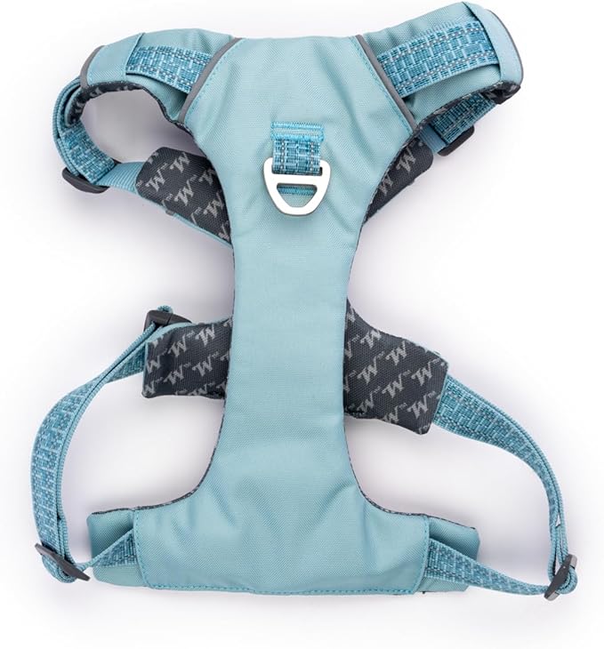 Winchester Pet No-Pull Adjustable Soft Padded Dog Vest Harness with Reflective Stitching, Aqua Haze, Medium