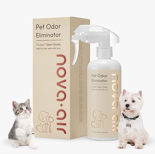 Pet Odor Eliminator Spray – Instantly Destroys Odors & Pet Smells by Innovated Ti-Oxy™. Non-toxic, Fragrance-free & Safe for Pets, Home Use. Works on Urine, Litter Boxes, Carpets -10oz