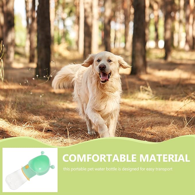 Portable Dog Water Bottle with One-Button Dispenser Generous Capacity Pet Drinking Water Cup for Outdoor Walking Hiking Travel Carry Hydration Feeder for Dogs and Cats