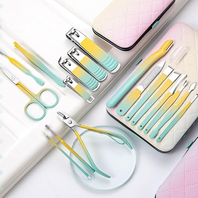 Personal Care Nail Kit Professional Pedicure Set Grooming Portable Manicure for Men Women Elder Parents Personal Care Nail Practical Pedicure Grooming for Men Women