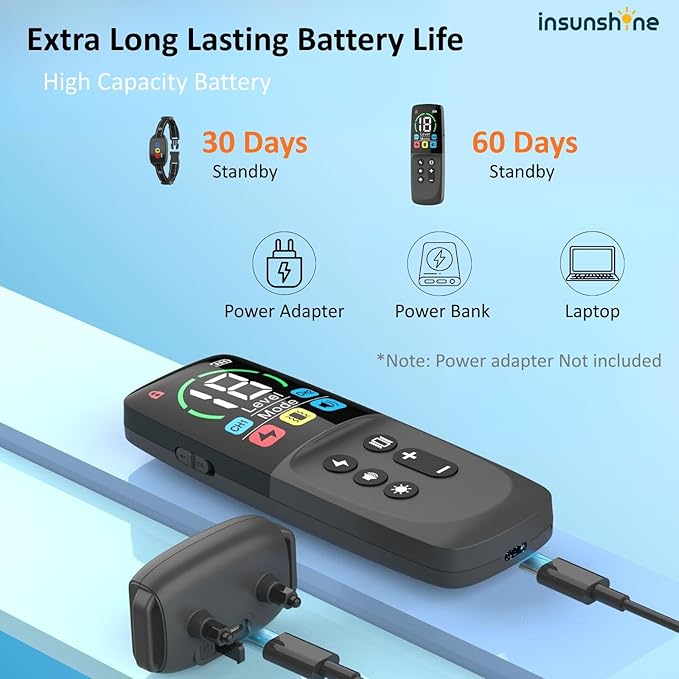 Dog Shock Collar - 3300Ft Dog Training Collar with Remote by IP67 Waterproof for 8-120LBS Small Medium Large Dogs, Rechargeable E-Collar with 3 Modes