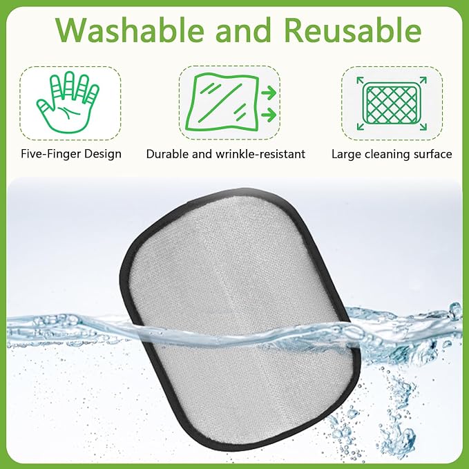 2 Packs Electrostatic Pet Hair Remover Glove for Dogs and Cats – Reusable Brush Pet Hair Removal Glove for Furniture, Car Interiors, Bedding & Clothing