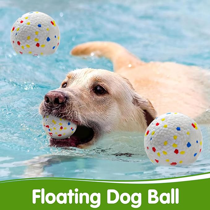 Dog Toy Balls 2.2 Inch, Indestructible Dogs Balls 6 Pack for Aggressive Chewers, Durable Interactive Toys for Small & Medium Puppy, Perfect for 2.2 Inch Automatic Dog Ball Launcher (ETPU Material)