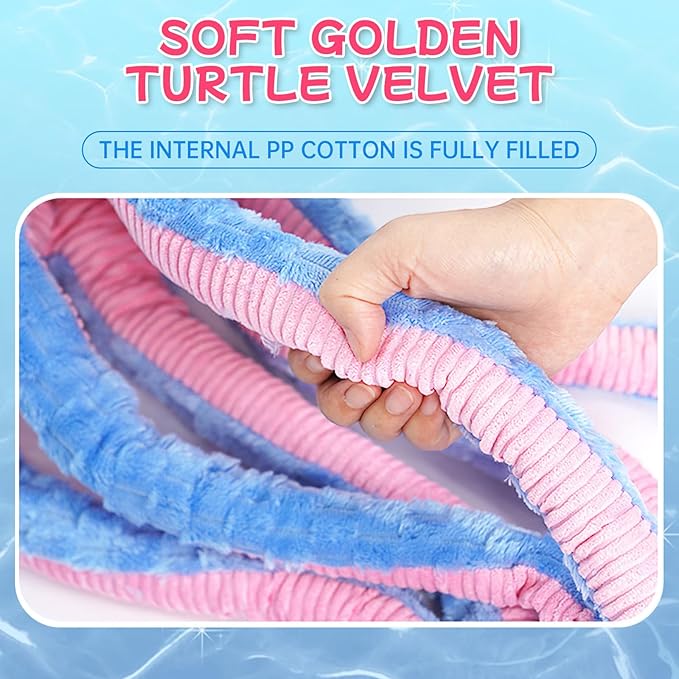 40 Inches Octopus Interactive Squeaky Dog Chew Toys, Dog Toys for Aggressive Chewers, Dog Supplies Birthday Gifts for Large Dogs(Blue), Large